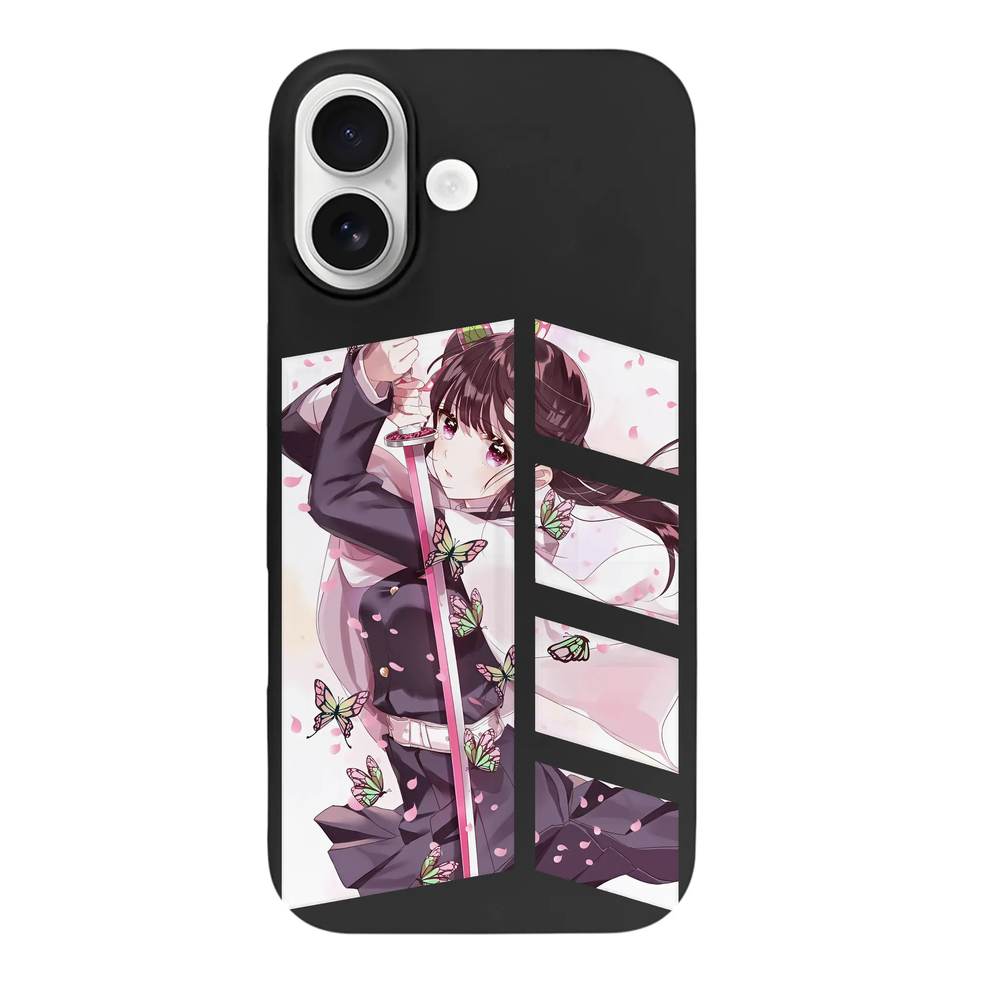 鬼滅の刃 グッズ,栗花落 カナヲ - iPhone 17 シリーズ シリコンケース 薄型 耐衝撃 指紋防止 ソフトタッチカバー 精密フィット 傷防止 保護ケース iPhone 17/17 Air/17 Pro/17 Pro Max 対応